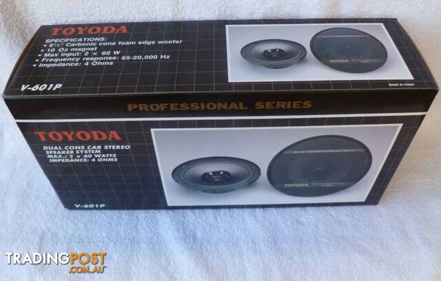 Toyoda 6_" x 60W Professional Series Dual Cone Stereo Speakers
