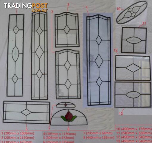 New Leadlight /Stained Glass Lead Light Windows Panels / Door