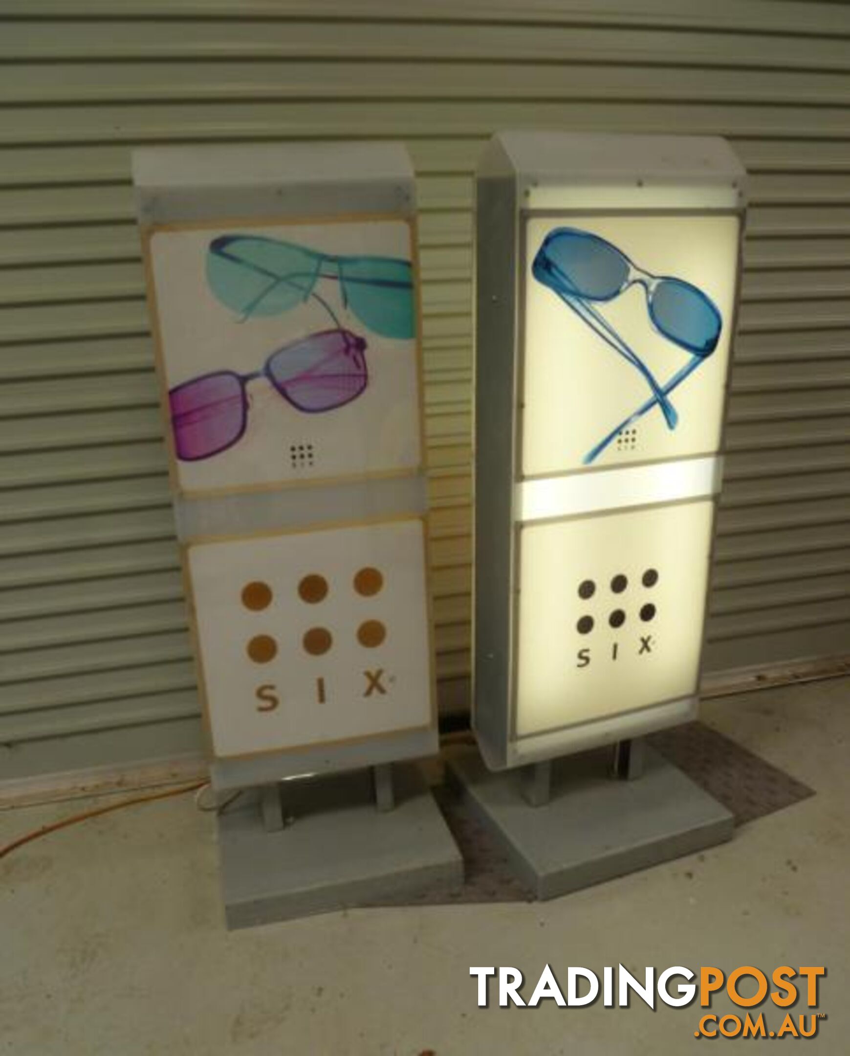 Two Double Sided Electric Retail Signs (240 volt)