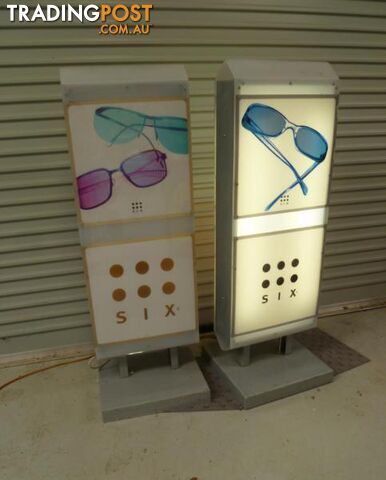 Two Double Sided Electric Retail Signs (240 volt)