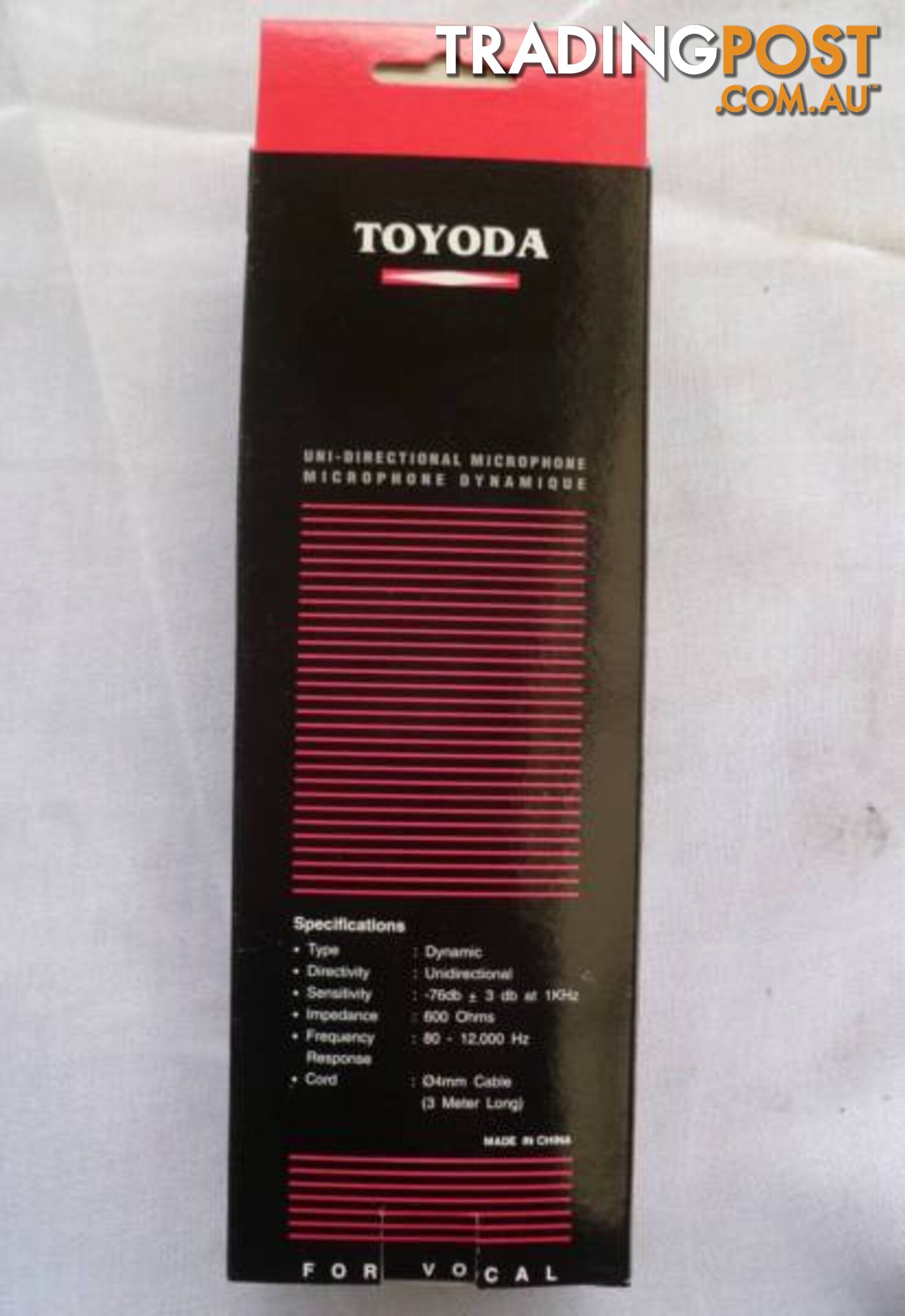 New Toyoda Uni-Directional Microphones Model UDM-328