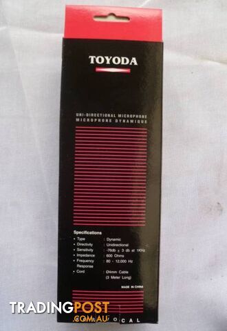 New Toyoda Uni-Directional Microphones Model UDM-328