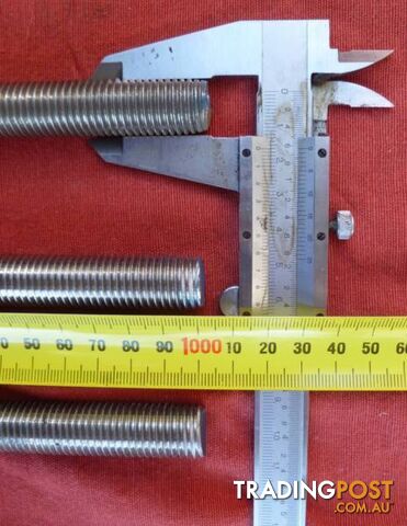 303 Stainless Steel M16 Allthread / Threaded Rod (1000mm x 16mm)