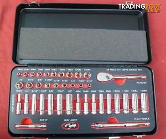 New 39 Piece _Ó Drive GearWrench Socket set