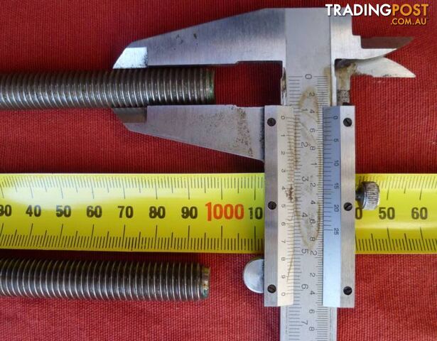 304 Stainless Steel M12 Allthread / Threaded Rod offcuts