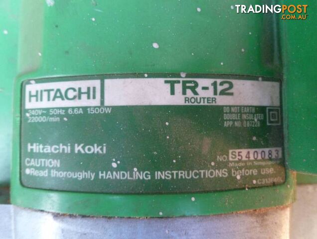 Hitachi TR-12 Plunge Router / _ Inch Router - photo 2 of 7