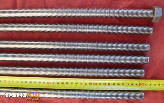304 Stainless Steel M20 Allthread / Threaded Rod (1000mm x 20mm)