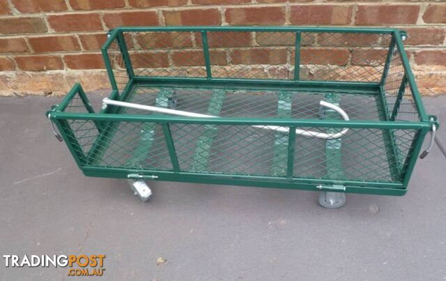 Large Trolley / Cart with Fold Down Sides With Solid Castor Wheel - photo 4 of 6
