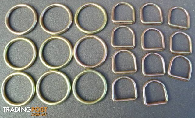 New Heavy Duty Lifting O-Rings / O Rings Nickel plated D Rings / - photo 4 of 8
