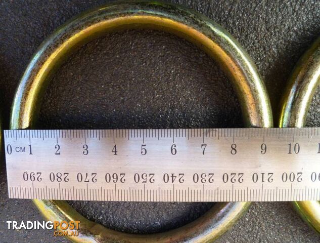 New Heavy Duty Lifting O-Rings / O Rings Nickel plated D Rings / - photo 5 of 8