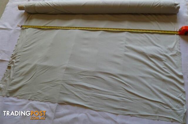 New Ivory Colour Cotton / Nylon Material (1500mm Wide)