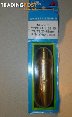 Cigweld Comet cutting nozzle - Type 41 - Size 15 Part no 306049