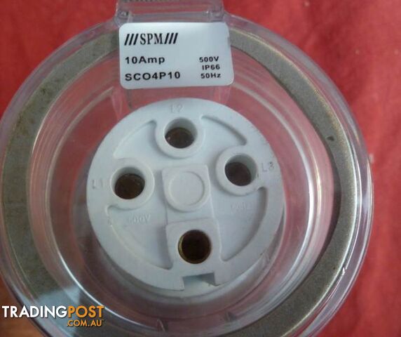 10 Amp 3 Phase Plugs (4 Pin Plugs Male and Female) - photo 5 of 8