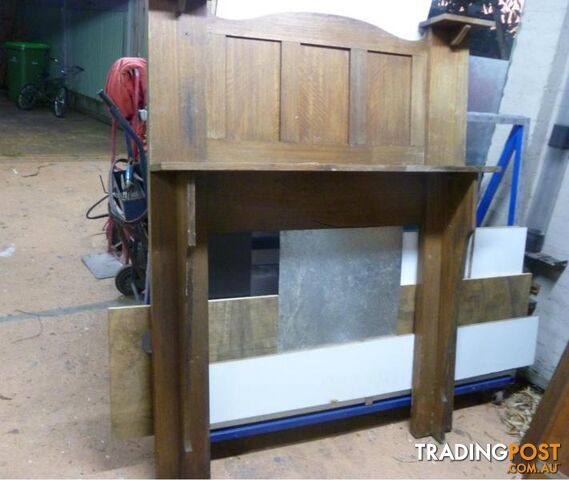 Antique Edwardian, Victorian Fireplace Mantel / Mantelpiece (FP4) - photo 2 of 8
