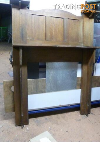 Antique Edwardian, Victorian Fireplace Mantel / Mantelpiece (FP4) - photo 3 of 8