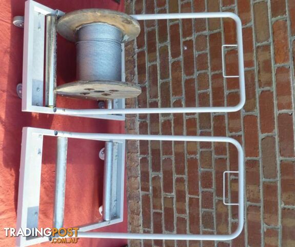 Mobile Cable Drum Trolley on Castor Wheels With In-built Rollers - photo 4 of 10