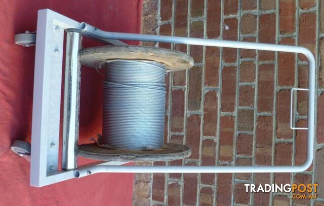 Mobile Cable Drum Trolley on Castor Wheels With In-built Rollers - photo 2 of 10