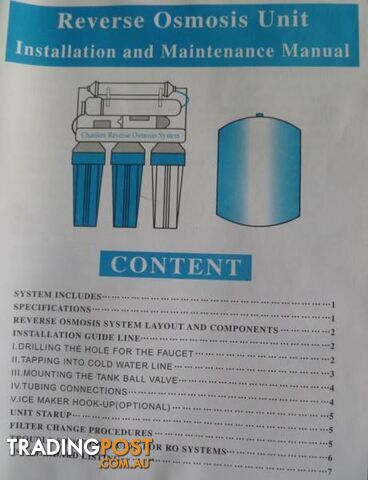 Reverse Osmosis Triple Cylinder Water Purification System - photo 3 of 7