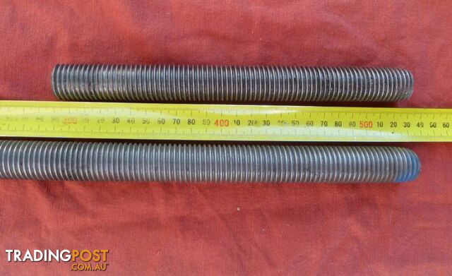 2 lengths of 303 Stainless Steel Allthread offcuts / Threaded Rod