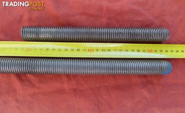 2 lengths of 303 Stainless Steel Allthread offcuts / Threaded Rod