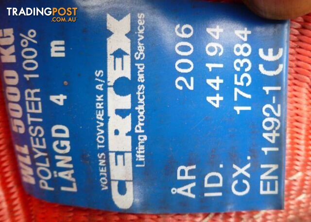 Heavy Duty Certex Flat Webbing Lifting Sling (5 Tonne x 4 Meters) - photo 5 of 5