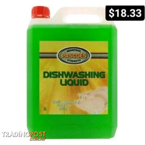 Industrial strength dishwashing liquid 5ltrs