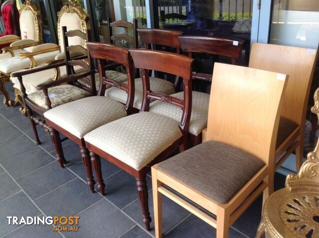 Chairs from $50 each. Dining chairs - armchairs - couch