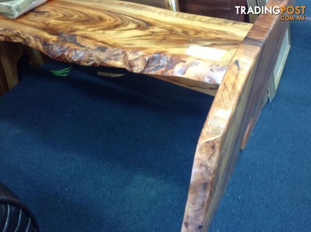 Hand carved timber bench seat - photo 4 of 10