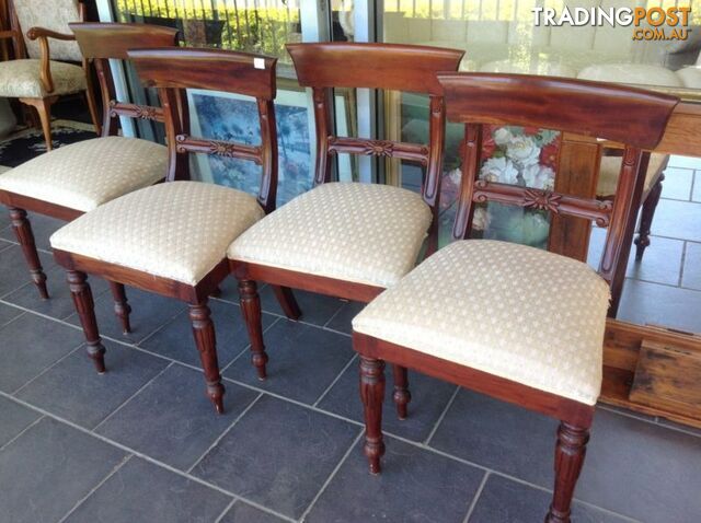 4 x Mahogany Dining chairs @ $65 each