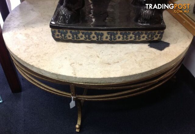 Travertine coffee table 2 levels 1m wide