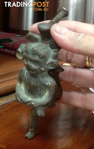 Great old door knocker in the shape of a monkey - photo 5 of 10