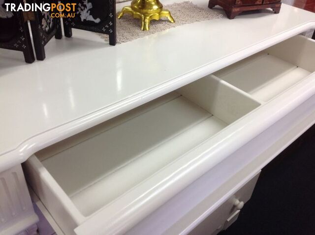 White tall boy dresser, also avail matching sides and queen bed - photo 3 of 10