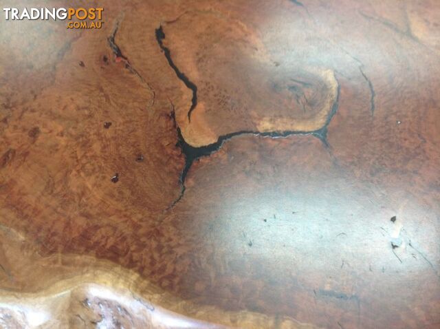 Burl wood coffee table. Nice slab of burl on top