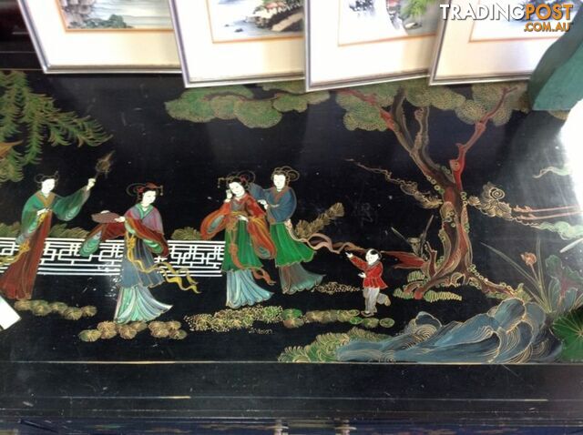 Vintage Japanese desk hand painted - photo 5 of 10