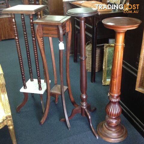 Plant stands various styles sizes and prices
