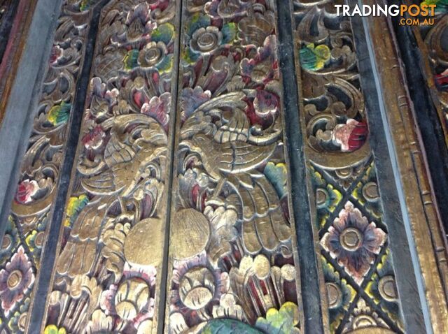 Antique hardwood doors with frame. Great for wine cellar - photo 5 of 10