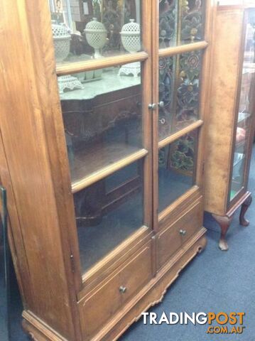 Very old china cabinet. 3 shelf 2 drawer