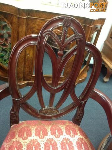 Shield back cedar carver chairs, dining chairs. - photo 5 of 10