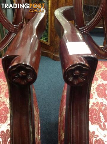 Shield back cedar carver chairs, dining chairs. - photo 4 of 10