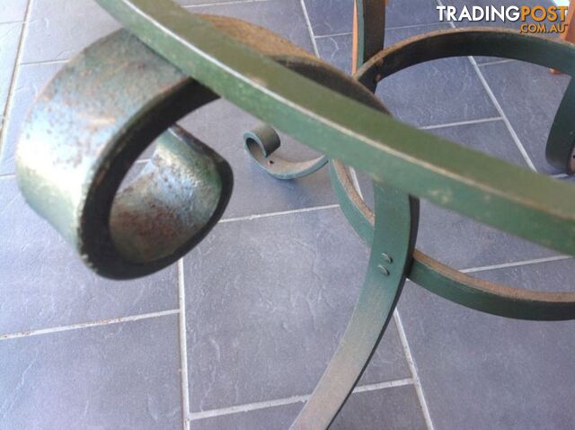Outdoor dining table base for outdoor setting. Wrought iron base - photo 2 of 7