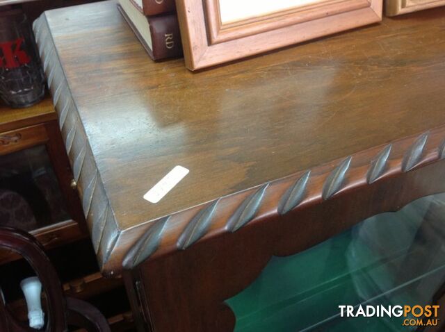Glass china cabinet with timber and lockable doors - photo 3 of 9