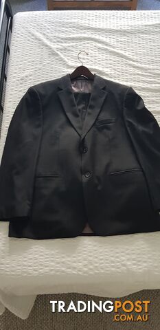 Mens Black Alfred Sung Suit