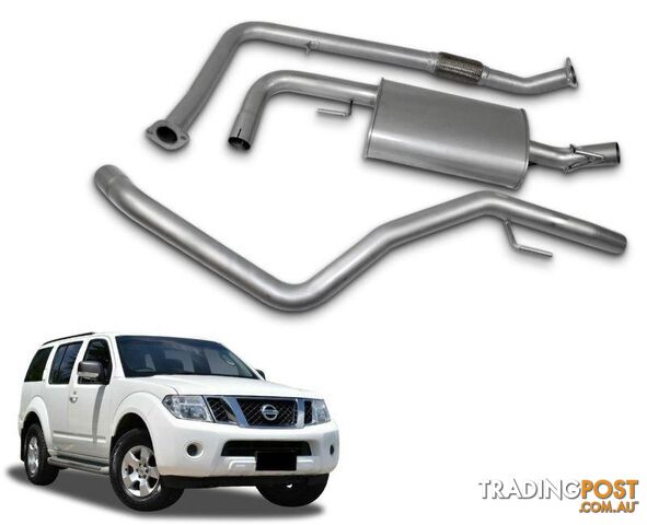 2.5" Cat-Back Exhaust System for 2.5lt Turbo Diesel Nissan Pathfinder R51...