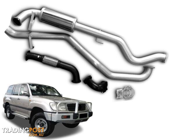 3" Turbo-Back Stainless Steel Exhaust System for 4.2lt Toyota Landcruiser 105...