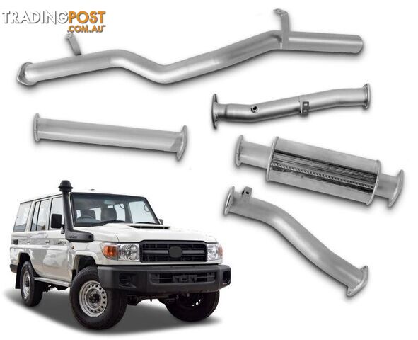 3" Stainless Steel DPF-Back Exhaust System for 4.5lt V8 Toyota Landcruiser 76...