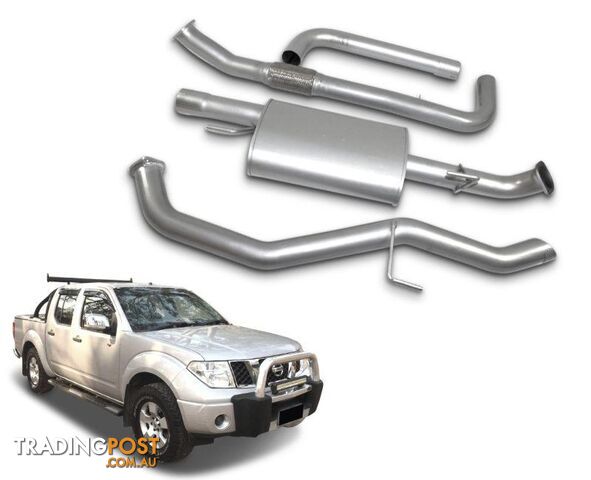 3" Stainless Steel Exhaust System for 2.5lt Turbo Diesel Nissan Navara D40 Dual...