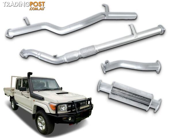 3" Turbo-Back Stainless Steel Exhaust System for 4.5lt V8 Turbo Diesel Toyota...