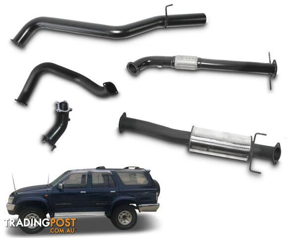 3" Turbo-Back Stainless Steel Exhaust System for 3.0lt Toyota Hilux Surf...