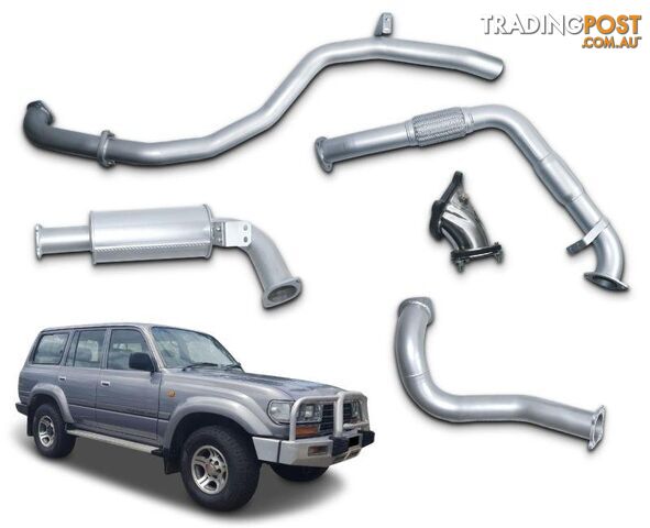 3" Turbo-Back Exhaust System for 4.2lt Turbo Diesel Toyota Landcruiser 80 Series...