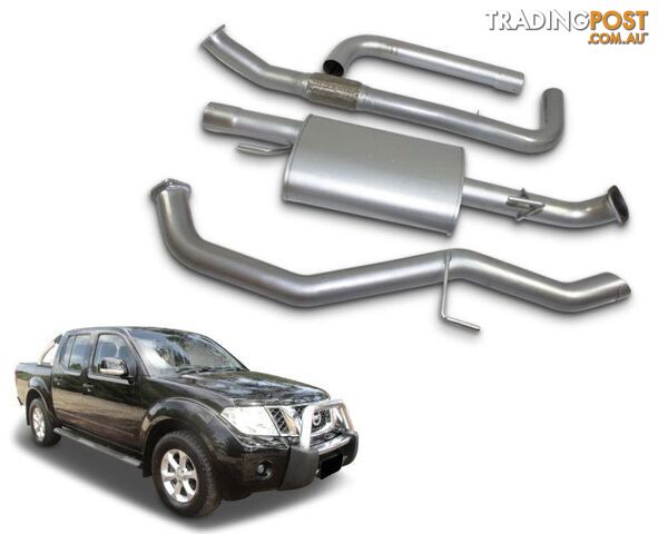3" Stainless Steel Exhaust System for 2.5lt Turbo Diesel Nissan Navara D40 Dual...